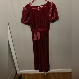 Sparkly red Habitual jumpsuit kids size 16